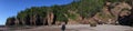 Scenic panorama at Hopewell Rocks Park