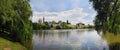 Scenic panorama of Novodevichy convent, Moscow, Russia Royalty Free Stock Photo