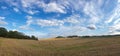 Scenic panorama view of beautiful natural landscape under a cloudy sky Royalty Free Stock Photo