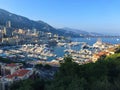 Port of Monaco panorama, Monte Carlo Royalty Free Stock Photo