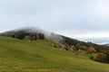 Scenic panorama view of a picturesque mountain village in Germany, Horben, Schwartzwald. Royalty Free Stock Photo
