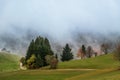 Scenic panorama view of a picturesque mountain village in Germany, Horben, Schwartzwald. Royalty Free Stock Photo