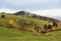 Scenic panorama view of a picturesque mountain village in Germany, Horben, Schwartzwald. Royalty Free Stock Photo