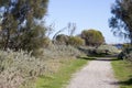 Scenic Panorama from the walkpath along the Leschenault Estuary Bunbury Western Australia .