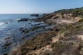 Scenic panoramic aerial Observation Point vista, Crystal Cove Beach, Newport Coast, Newport Beach, California Royalty Free Stock Photo