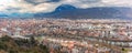 Panorama Old Town of Grenoble, France