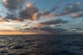 Scenic panoramic Honolulu and Waikiki coastline vista at sunset, Oahu Royalty Free Stock Photo