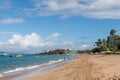 Scenic panoramic Ka`anapali beach vista, Maui