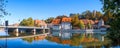 Panoramic landscape of Landsberg am Lech city in Bavaria, Germany Royalty Free Stock Photo