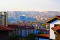 Scenic panoramic landscape view of Ankara. Downtown area of the city of Ankara. A lot of modern high-rise residential buildings Royalty Free Stock Photo