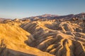 Zabriskie Point at sunset, Death Valley National Park, California, USA Royalty Free Stock Photo