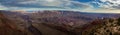 Scenic panoramic view of the Grand Canyon and the Colorado River from the Desert View viewpoint Royalty Free Stock Photo