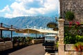 Scenic panoramic view of the historical city of Perast