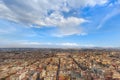 Scenic panoramic view of Mexico City center from the observation deck at the top of Latin American Tower Torre Latinoamericana Royalty Free Stock Photo