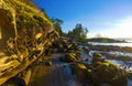 Scenic panoramic view of the ocean and Jack Point and Biggs Park Royalty Free Stock Photo