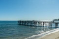 Scenic Paradise Cove pier vista in Malibu, Southern California Royalty Free Stock Photo