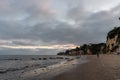 Scenic Paradise Cove vista at sunset, Malibu, California