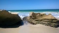 Scenic Perth Beach with Rocks in Perth Australia