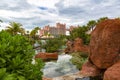 Scenic photo of the tropical landscape at Atlantis Resort an