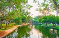 The scenic pond in Buak Hard park, Chiang Mai, Thailand