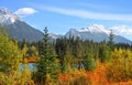Scenic pond landscape in Alberta Canada Royalty Free Stock Photo
