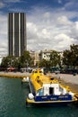 Flying dolphin at the port of Piraeus in Greece.