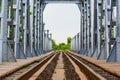 Scenic railroad in remote rural area