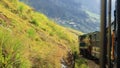 scenic railroad track of nilgiri mountain railway, beautiful toy train journey through the lush green nilgiri mountains