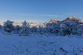 Scenic Red Rocks of Sedona Arizona Winter Landscape Royalty Free Stock Photo