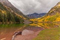 Maroon Bells Autumn Reflection Royalty Free Stock Photo