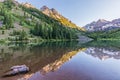 Maroon Bells Reflection Royalty Free Stock Photo
