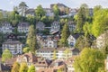 Scenic of residental buildings in The city of Bern Royalty Free Stock Photo