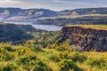 Scenic river canyon spring landscape Royalty Free Stock Photo