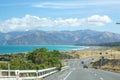 Scenic road in Canterbury area, New Zealand Royalty Free Stock Photo