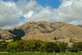 Scenic road in Canterbury area, New Zealand Royalty Free Stock Photo