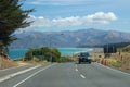 Scenic road in Canterbury area, New Zealand Royalty Free Stock Photo