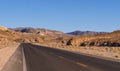 Scenic road in the desert of Nevada - Death Valley National Park Royalty Free Stock Photo