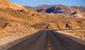 Scenic road in the desert of Nevada - Death Valley National Park Royalty Free Stock Photo