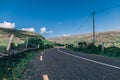 The scenic road of Healy Pass, a 12 km route through the borderlands of County Cork and County Kerry in Ireland Royalty Free Stock Photo