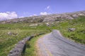 The scenic road of Healy Pass, a 12 km route through the borderlands of County Cork and County Kerry in Ireland