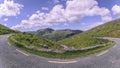 The scenic road of Healy Pass, a 12 km route through the borderlands of County Cork and County Kerry in Ireland Royalty Free Stock Photo