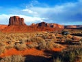 Monument Valley Sunset Scenic Road Arizona Royalty Free Stock Photo