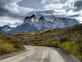 Scenic Road Mountains Landscape Patagonia Royalty Free Stock Photo