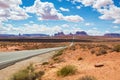 Scenic road Route 163 to Monument Valley Royalty Free Stock Photo