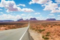 Scenic road Route 163 to Monument Valley Royalty Free Stock Photo