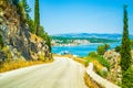 Scenic route to Argostoli town Kefalonia island Greece Royalty Free Stock Photo