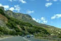 Scenic road Victoria, Cape town, Table Mountain National Park Royalty Free Stock Photo