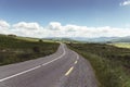 Scenic road views of Ring of Kerry in Ireland