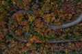 Scenic Roadway with Horseshoe Curve + Autumn Forest - Kentucky