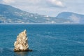 Scenic rock in the Black Sea, Crimea